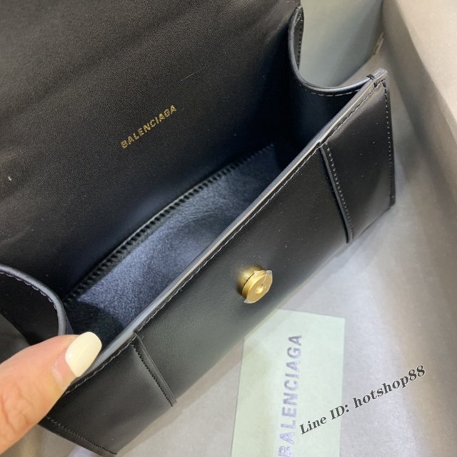 Balenciaga專櫃新款mini號手提肩背女包原單沙漏包 巴黎世家平紋字母塗鴉沙漏包 fyj1392